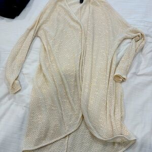 Women’s see thru cardigan. Used. Size M. Champagne color. From Forever 21.